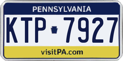 PA license plate KTP7927