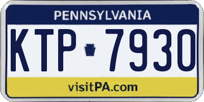 PA license plate KTP7930