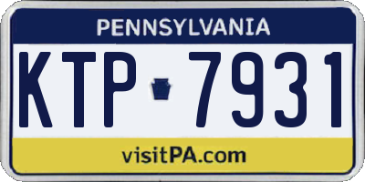 PA license plate KTP7931