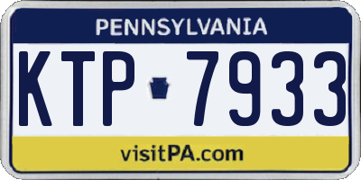 PA license plate KTP7933