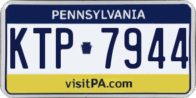 PA license plate KTP7944