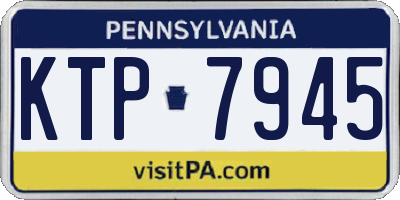 PA license plate KTP7945