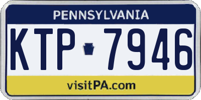 PA license plate KTP7946