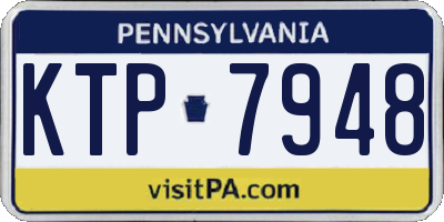 PA license plate KTP7948