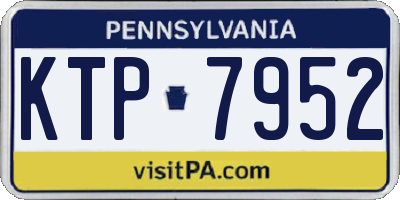 PA license plate KTP7952