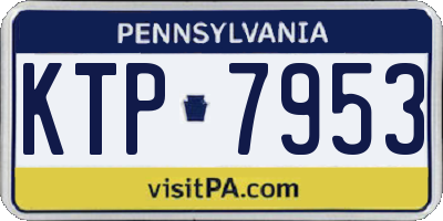 PA license plate KTP7953