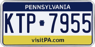 PA license plate KTP7955
