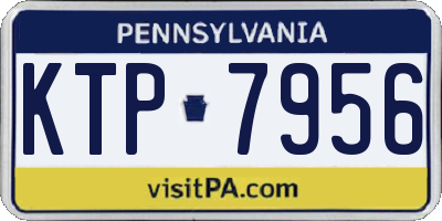 PA license plate KTP7956