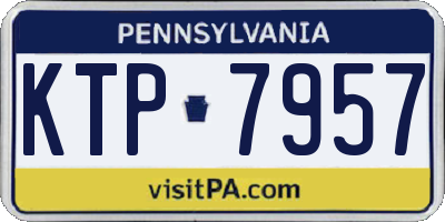 PA license plate KTP7957