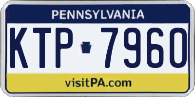 PA license plate KTP7960