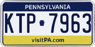 PA license plate KTP7963