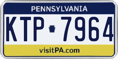PA license plate KTP7964