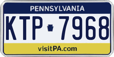 PA license plate KTP7968