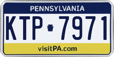 PA license plate KTP7971