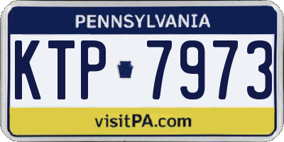 PA license plate KTP7973