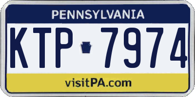 PA license plate KTP7974