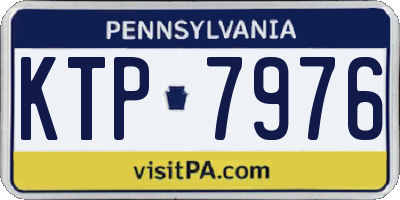 PA license plate KTP7976