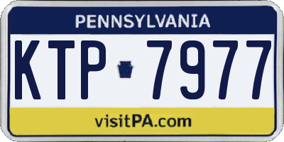 PA license plate KTP7977