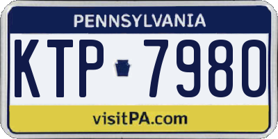 PA license plate KTP7980