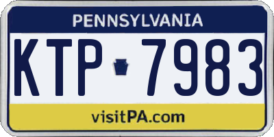 PA license plate KTP7983