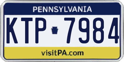 PA license plate KTP7984