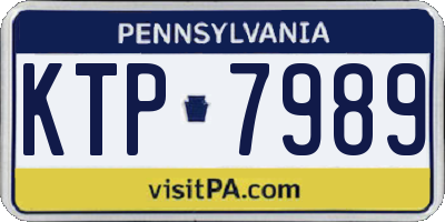 PA license plate KTP7989