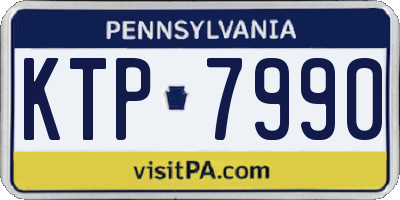PA license plate KTP7990