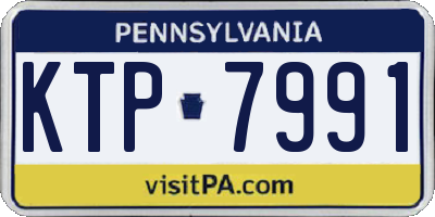 PA license plate KTP7991