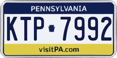 PA license plate KTP7992