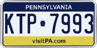 PA license plate KTP7993