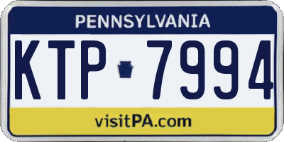 PA license plate KTP7994