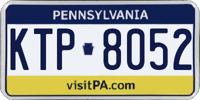 PA license plate KTP8052
