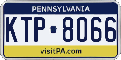 PA license plate KTP8066