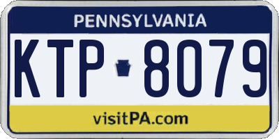 PA license plate KTP8079