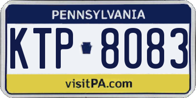 PA license plate KTP8083