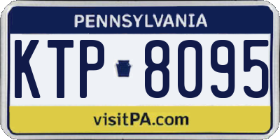 PA license plate KTP8095