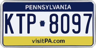 PA license plate KTP8097