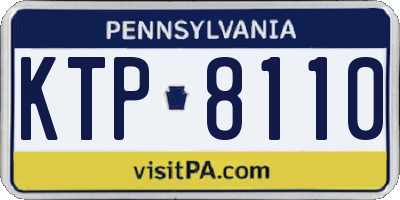 PA license plate KTP8110