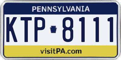 PA license plate KTP8111