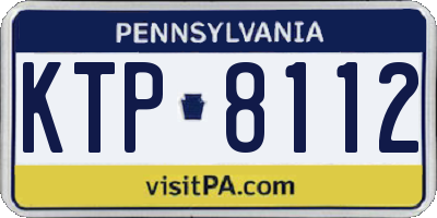 PA license plate KTP8112