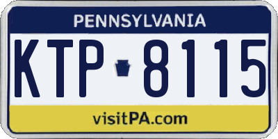 PA license plate KTP8115
