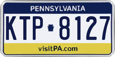 PA license plate KTP8127