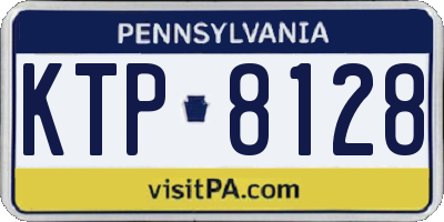 PA license plate KTP8128