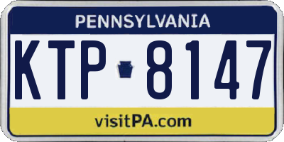 PA license plate KTP8147