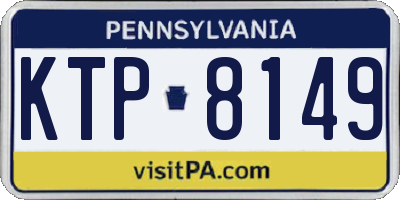 PA license plate KTP8149
