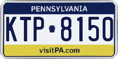 PA license plate KTP8150