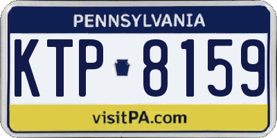 PA license plate KTP8159