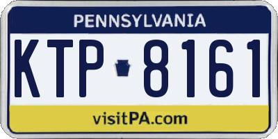 PA license plate KTP8161