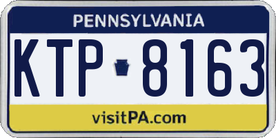 PA license plate KTP8163