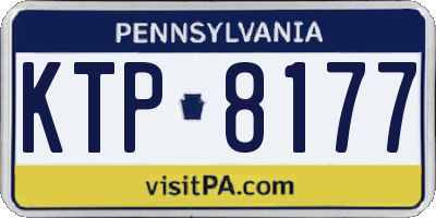 PA license plate KTP8177